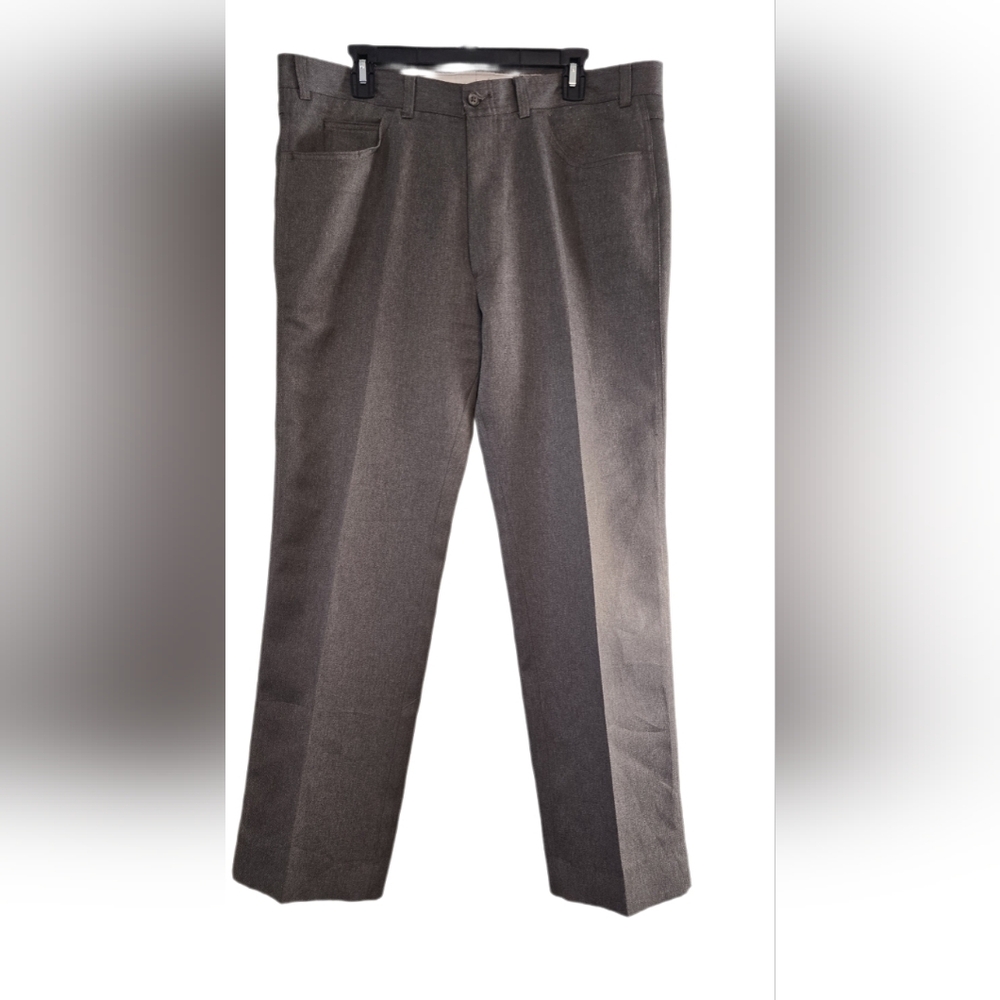 Vintage Levi’s Panatela Dress Pants Gray Tailored Straight Leg 70s Classic 40×30